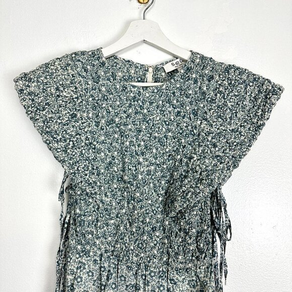 SEA Ida Flora Cotton Dress in Apple Size Small - Picture 4 of 9